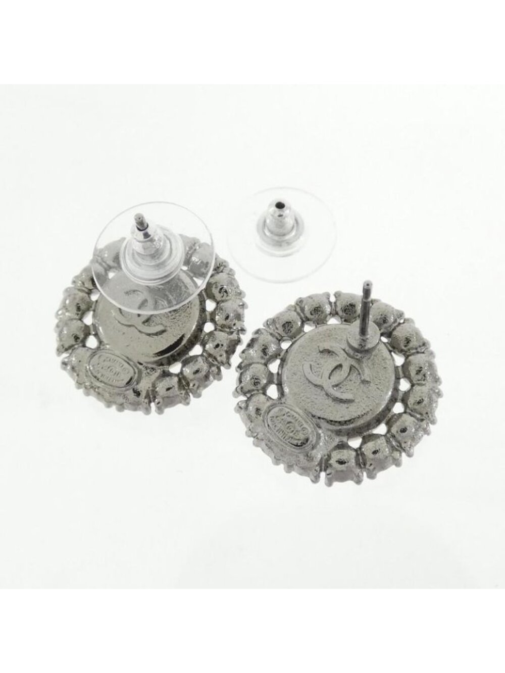 ★SOLD★ Chanel Earrings Silver - Picture 3 of 3